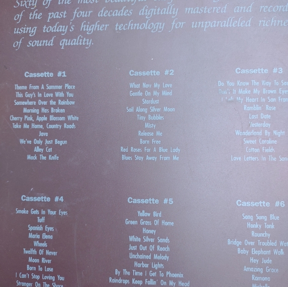 Easy listening 50s 60s cassette tapes set - Picture 10 of 10